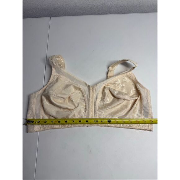Playtex 469518 Hour Ultimate Shoulder Comfort Beige  Wireless Bra Sz 46C - Picture 3 of 13